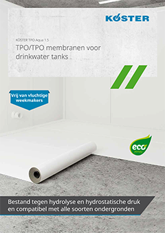 KÖSTER TPO membranen voor
drinkwater tanks