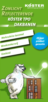 Witte dakbedekking TPO